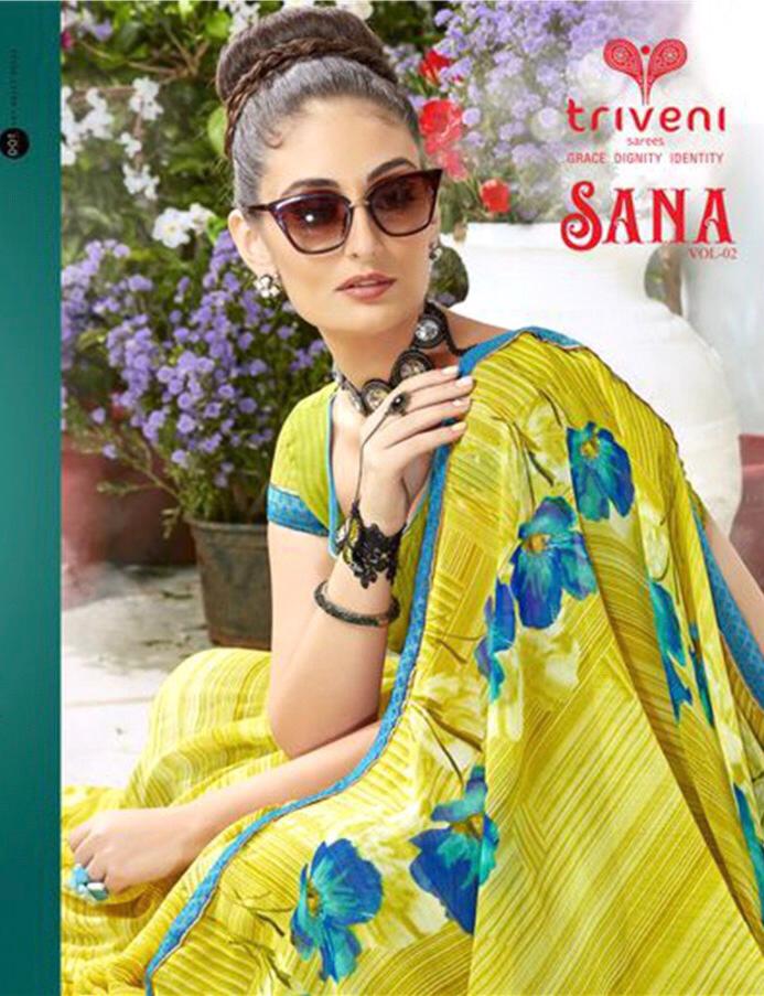 Sana 2 By Triveni Georgette Sarees Wholesale Supplier And Dealer Surat