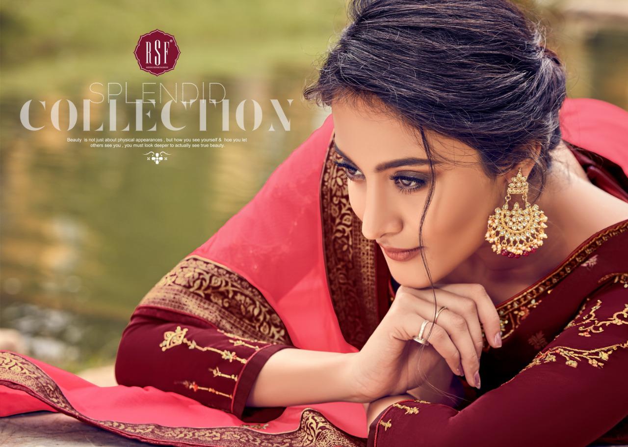 Mahira 2 By Rsf Jaquard Silk Designer Party Wear Suits Wholesale Supplier Gujarat