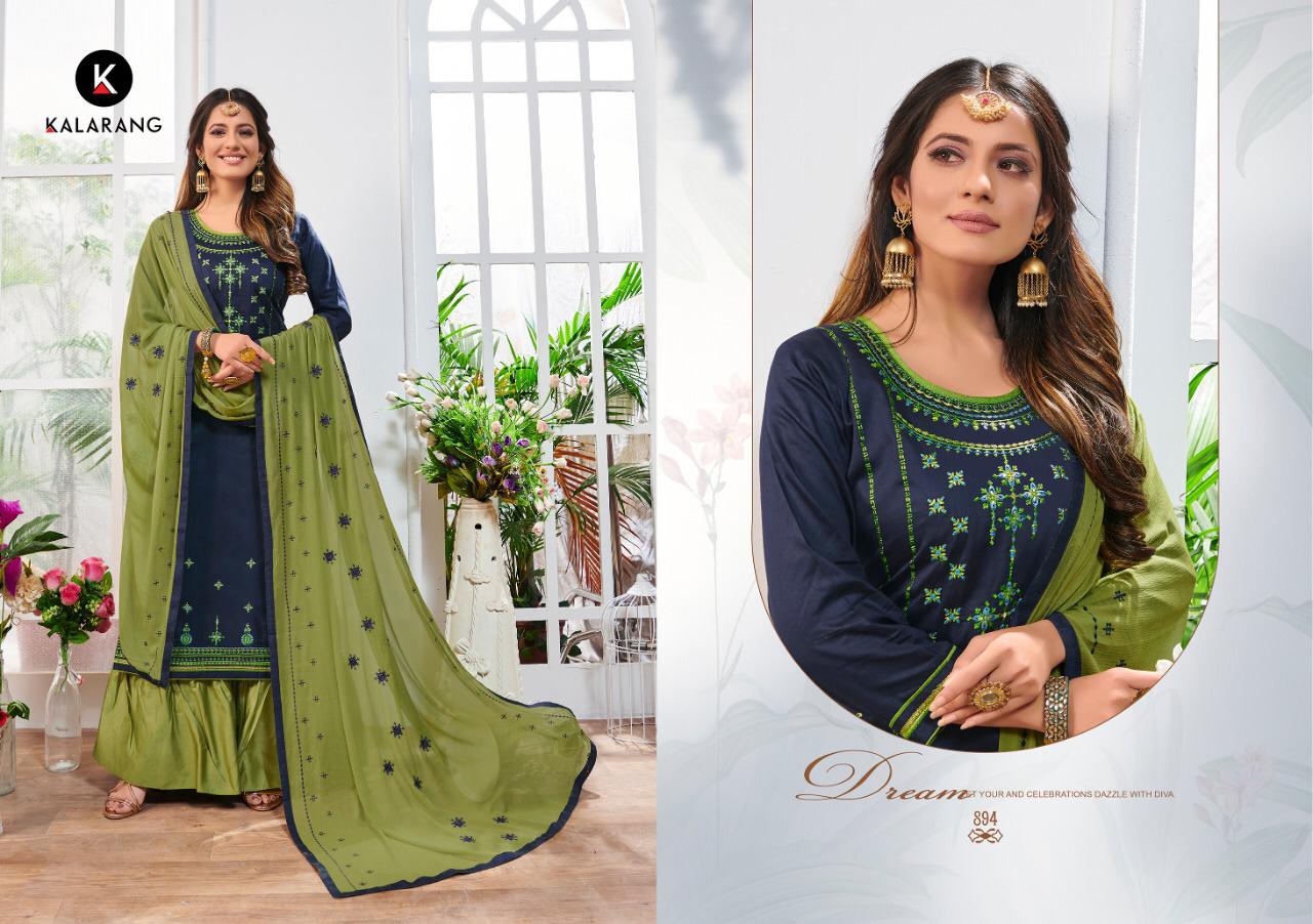 Noor By Kalarang Jam Silk Cotton Suits Wholesale Supplier Gujarat