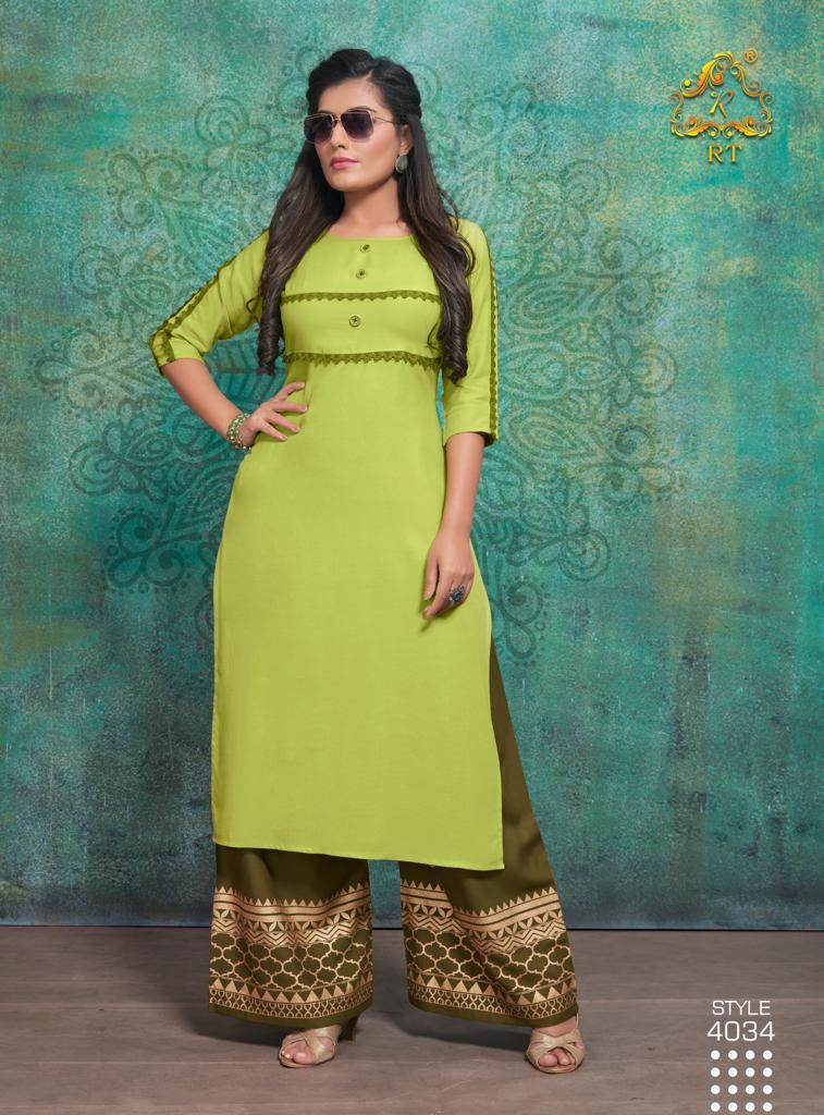 Plazzo Queen Vol 6 By Rijiya Trends Reyon Kurtis With Plazzo Wholesale Supplier Surat