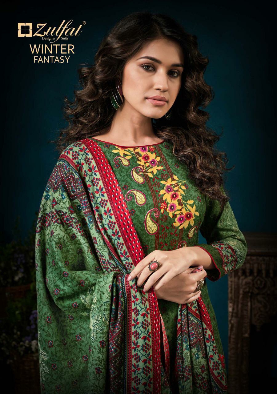 Winter Fantasy By Zulfat Designer Studio Pashmina Designer Dress Materials Wholesale Supplier Surat