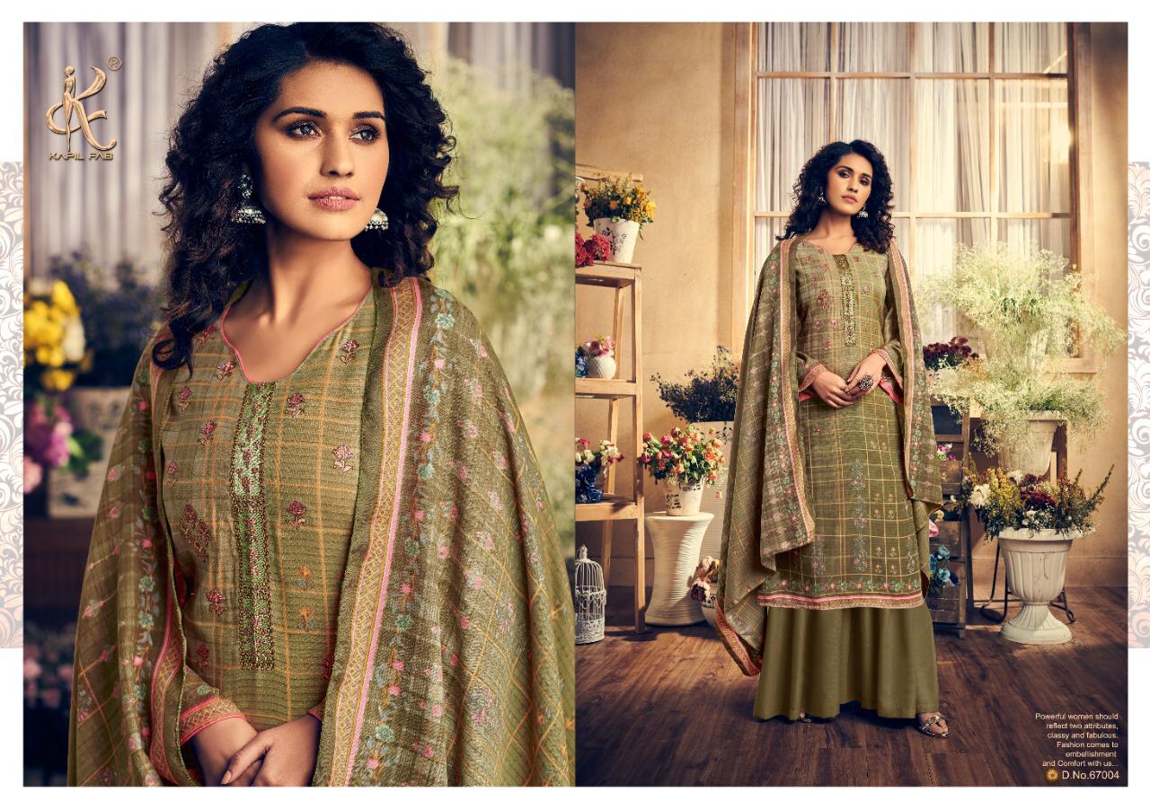 Marium By Kapil Fab Pashmina Dress Materials Wholesale Supplier Surat