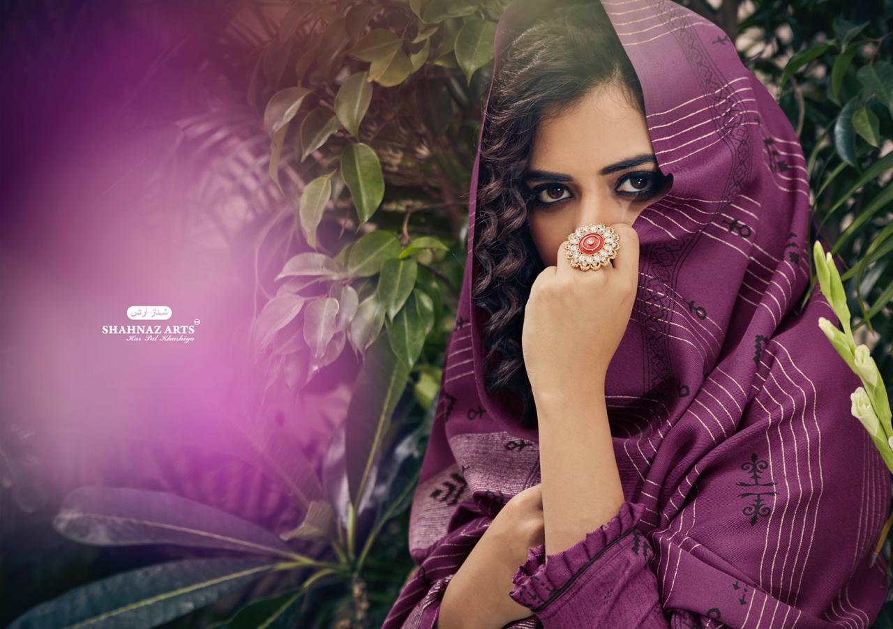 Gujarish By Shahnaz Art Pashmina Suits Wholesale Supplier Surat