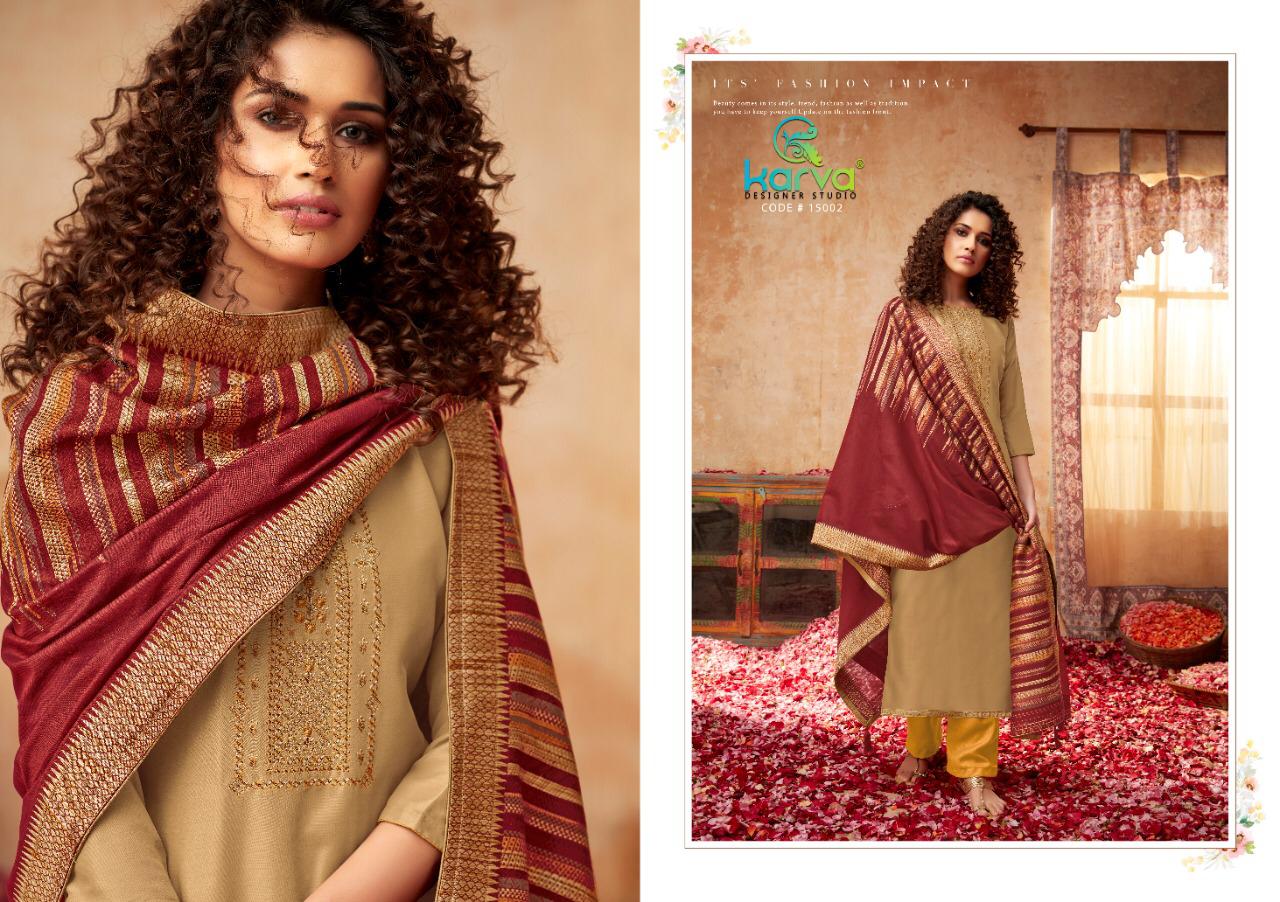 Pashmina Rose Gold By Karva Pashmina Dress Materials Wholesale Supplier Gujarat