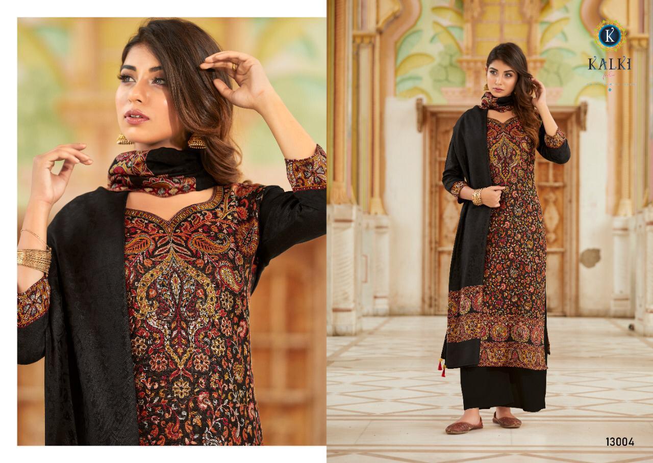 Gulmohar By Kalki Fashion Handloom Pashmina Designer Winter Wear  Suits Wholesale Supplier Nd Dealer...