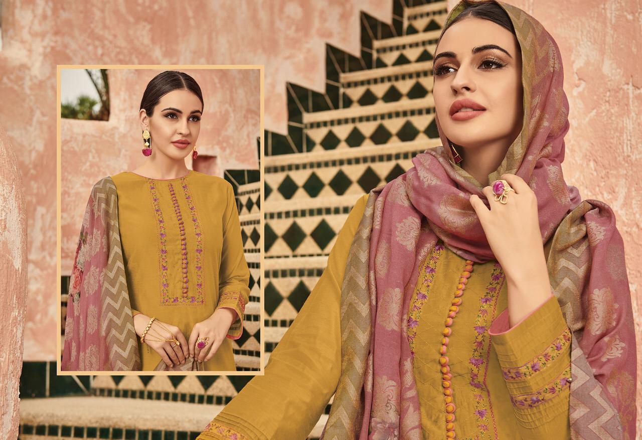 Varsha Pehnawa Pashmina Embroidered Designer Suits Wholesale Supplier Nd Dealer India