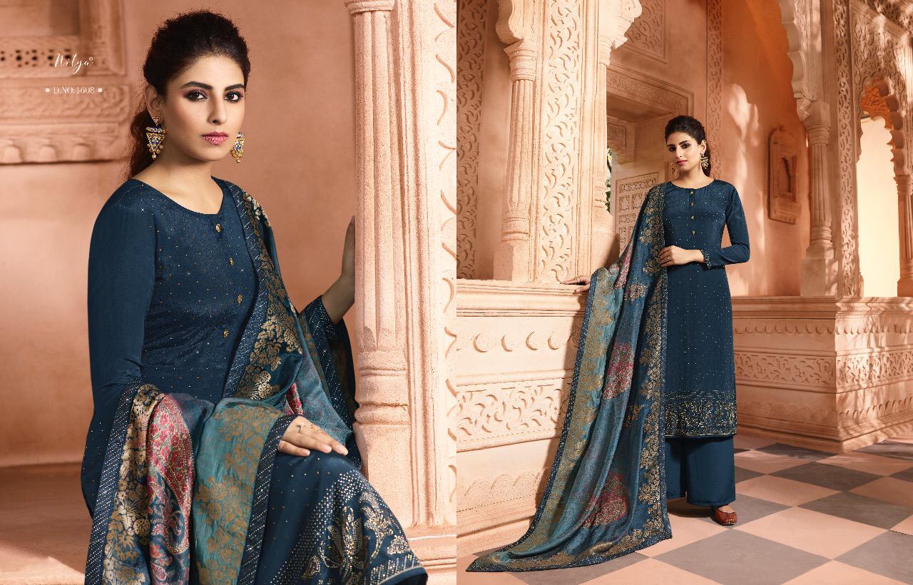 Lt Nitya Vol 146 Series 4601 To 4608 Designer Party Wear Suits Wholesale Supplier Gujarat