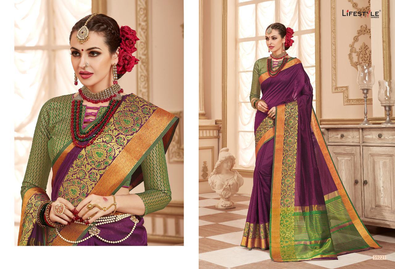 Resham Silk Vol 4 By Lifestyle Series 59221 To 59226 Silk Sarees Wholesale Supplier And Dealer India
