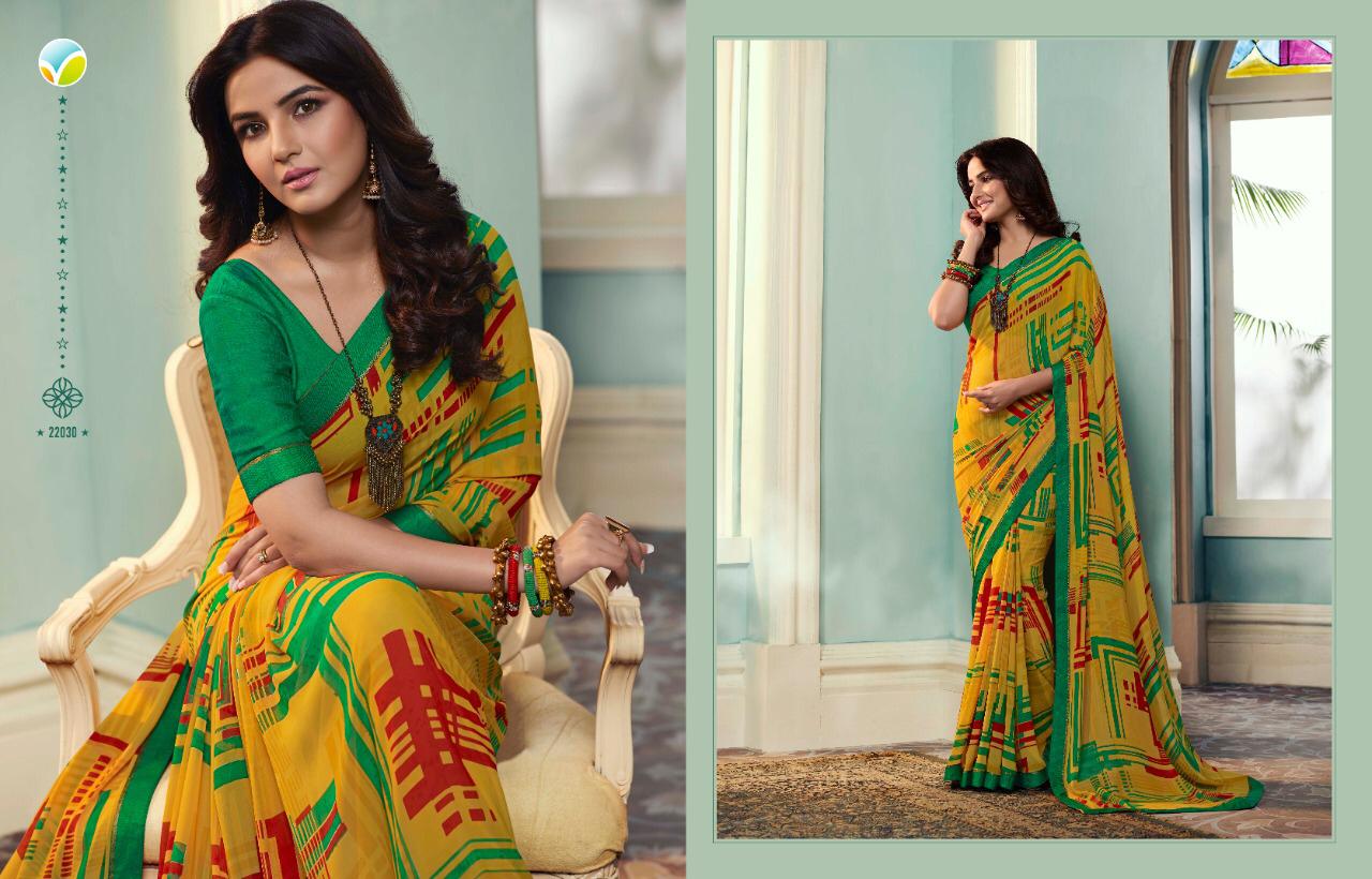 Sheesha Starwalk 51 By Vinay Georgette Sarees Wholesale Supplier And Trader India