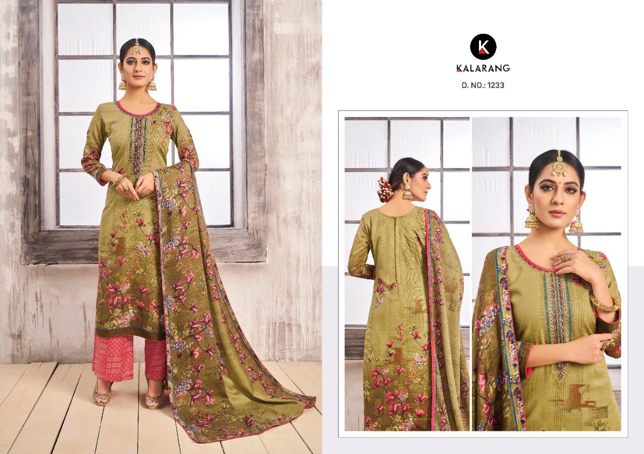 Gulzar By Kalarang Pashmina Designer Suits Wholesale Supplier Gujarat