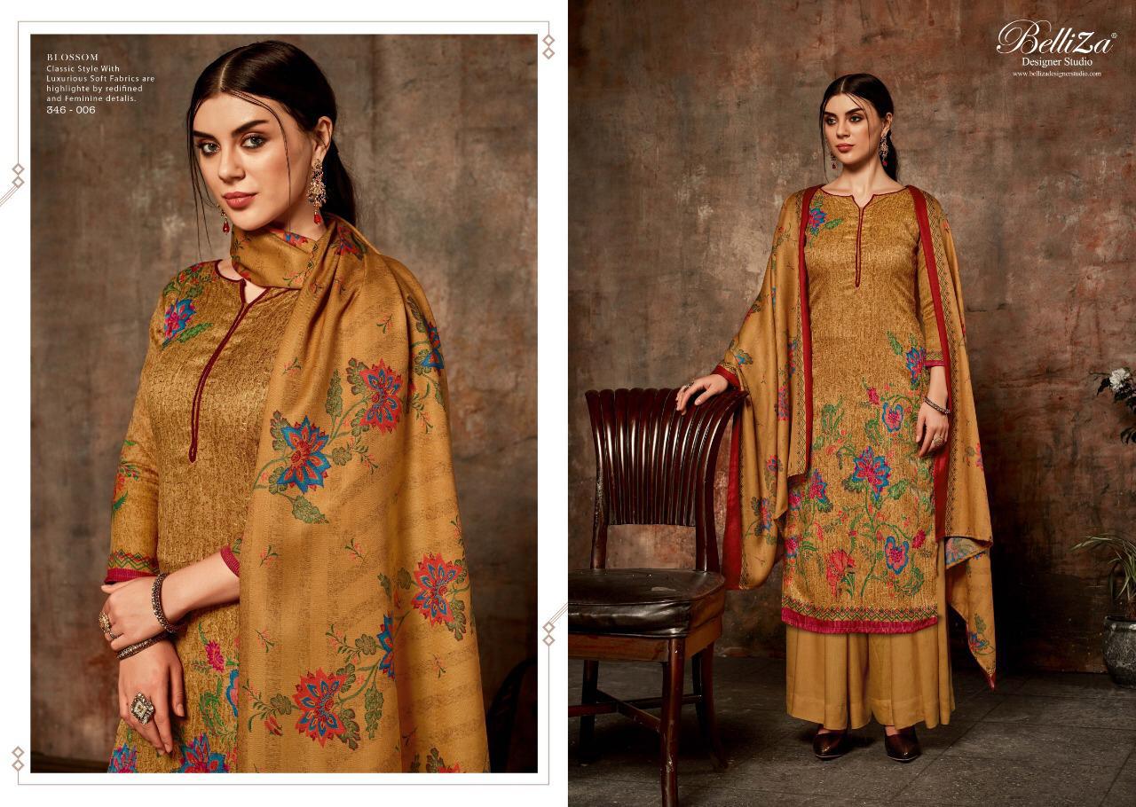 Blossom By Belliza Designer Studio Pashmina Suits Wholesale Supplier Gujarat
