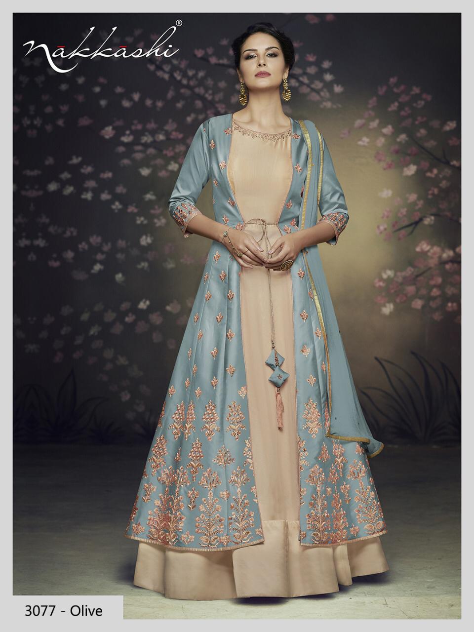 Rare By Nakkashi Series 3074 To 3079 Designer Party Wear Suits Wholesale Supplier Gujarat