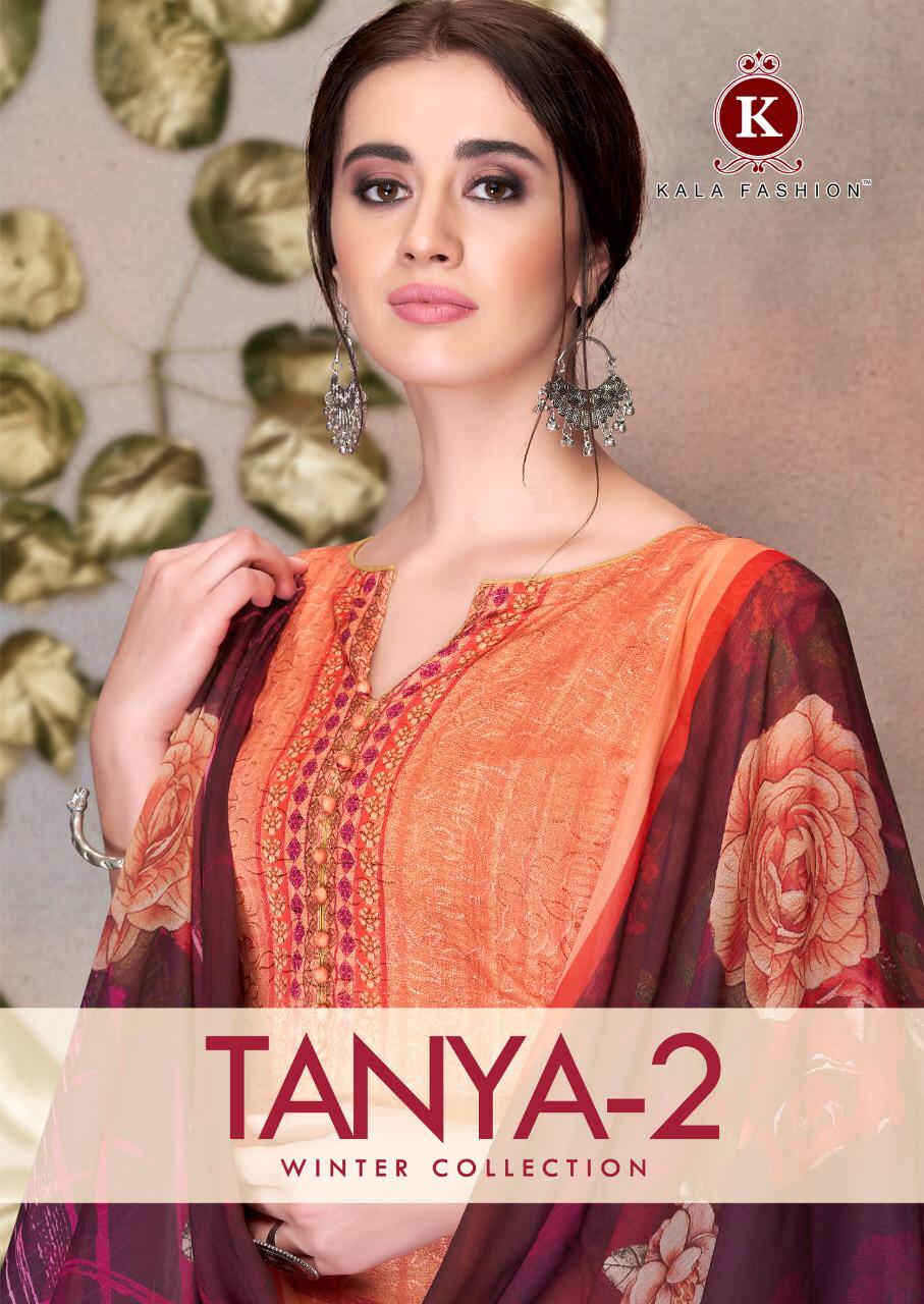 Tanya 2 Winter   Collection By Kala Fashion Pashmina Aari Work Dress Materials Wholesale Supplier Su...