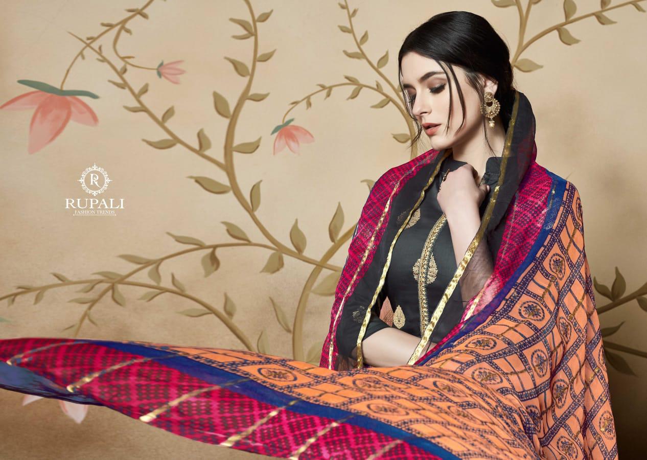 Royal Look Vol 2 By Rupali Fashion Jaam Satin Dress Material Wholesale Supplier Gujarat