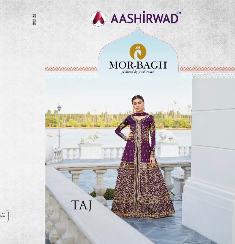 Taj By Aashirwad Series 7007 To 7010 Designer Party Wear Suits Wholesale Supplier Gujarat