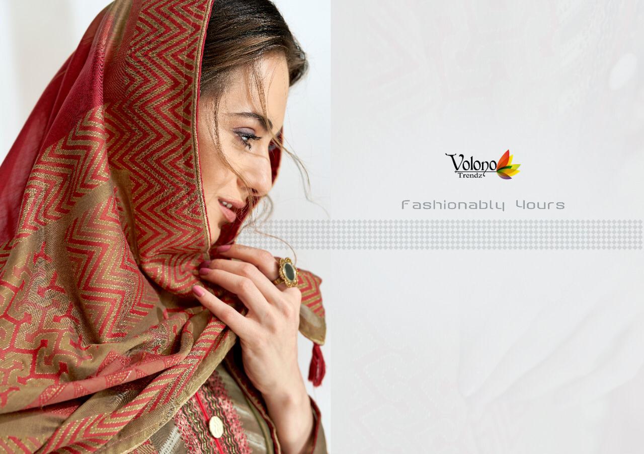 Elan Vol 1 By Volono Trendz Pashmina Printed Dress Materials Wholesale Supplier Surat