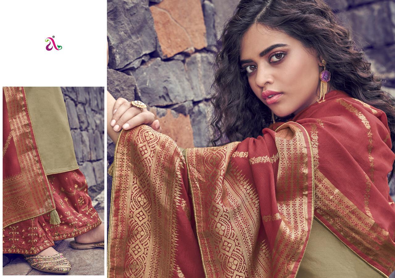 Scarlet By Angroop Plus Tussar Silk Dress Materials Wholesale Supplier India