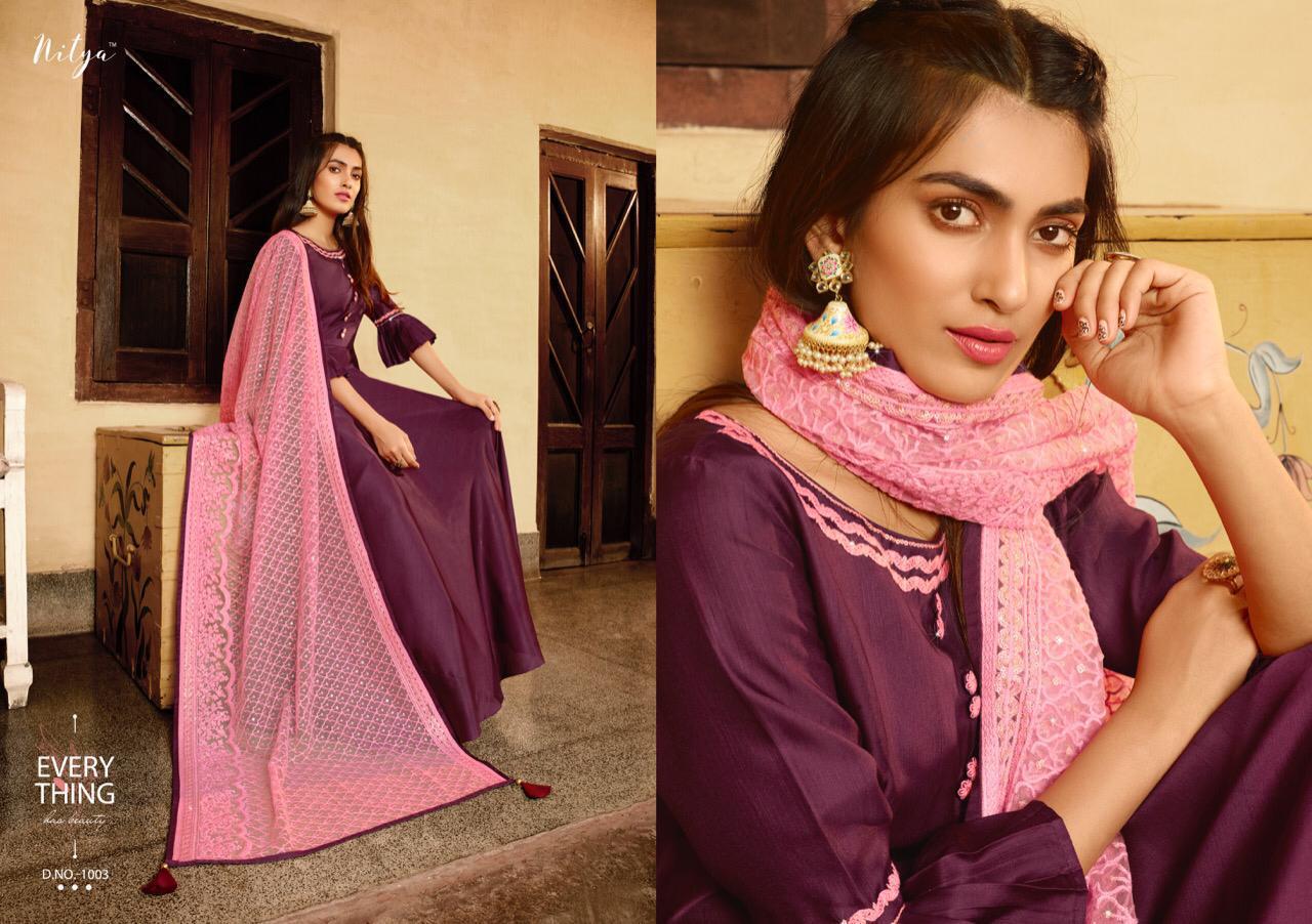Lt Nitya Vol 41 Nx  Series 1001 To 1008 Designer Party Wear Indo Western Kurtis Wholesale Supplier A...