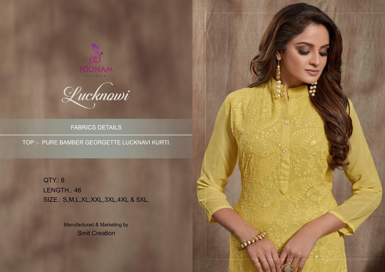 Lucknowi By Poonam Designer Designer Kurtis Wholesale Supplier And Trader India