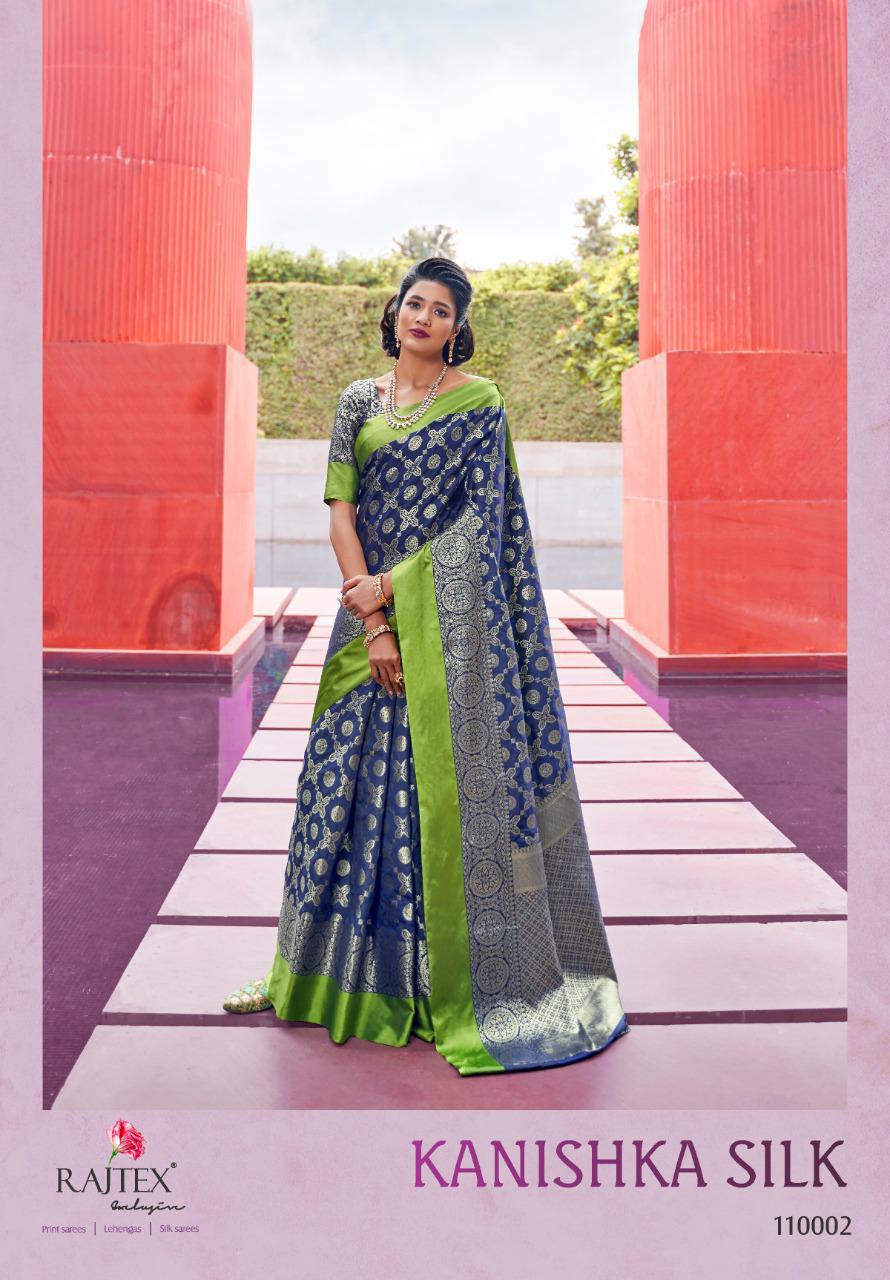 Kanishka Silk By Raj Tex Series 110001 To 110008 Silk Sarees  Single And Set Wholesale Supplier And ...