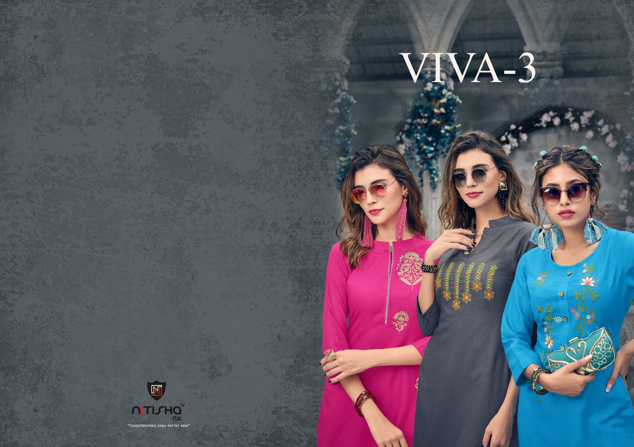 Viva Vol 3 By Nitisha Nx Soft Cotton Kurtis Wholesale Supplier And Dealer Surat