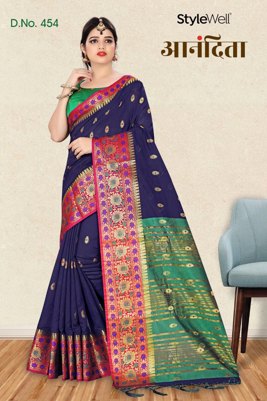 Aanandita By Stylewell Silk Sarees Wholesale Supplier And Dealer Surat