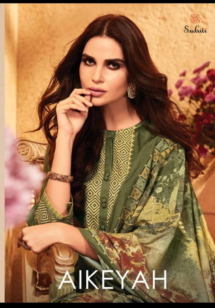 Aikeyah By Sudriti Pashmina Dress Materials Wholesale Supplier Surat
