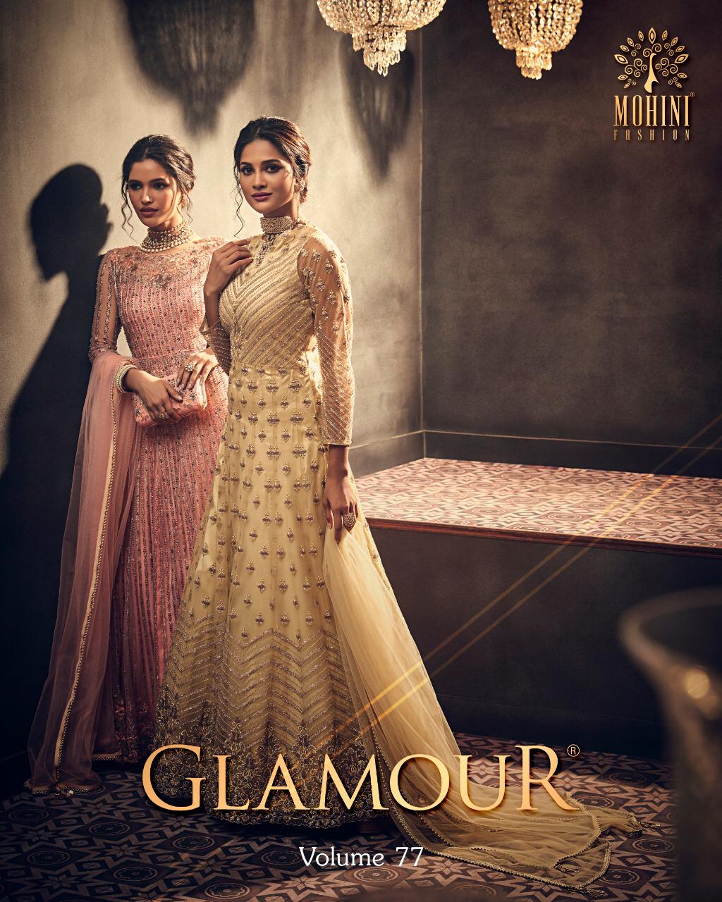 Glamour Vol 77 By Mohini Fashion Designer Party Wear Suits Single And Set Wholesale Supplier Nd Deal...