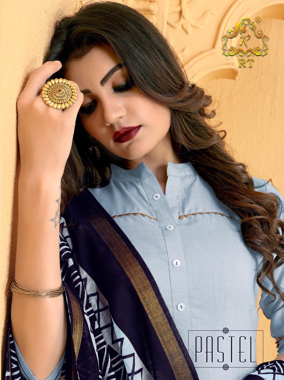 Pastel By Rijiya Trendz Reyon Kurtis With Plazzo Wholesale Supplier Surat