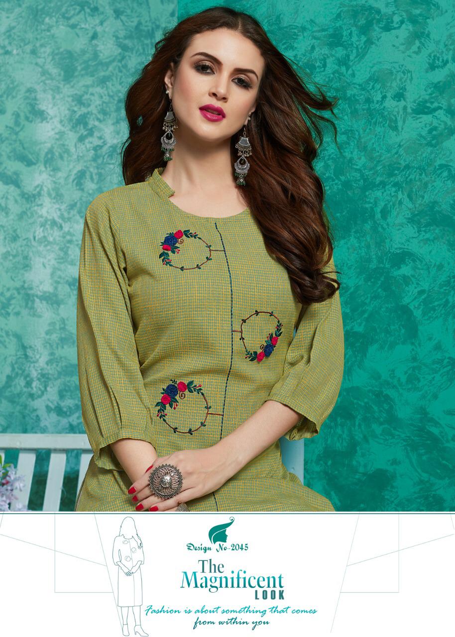 Frooti By Dehliz Trendz Reyon Kurtis Wholesale Supplier Gujarat