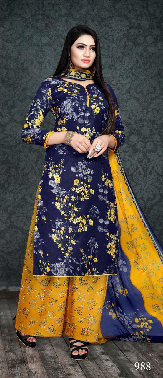 Zaida By Bipson Pashmina Dress Materials Wholesale Supplier Surat