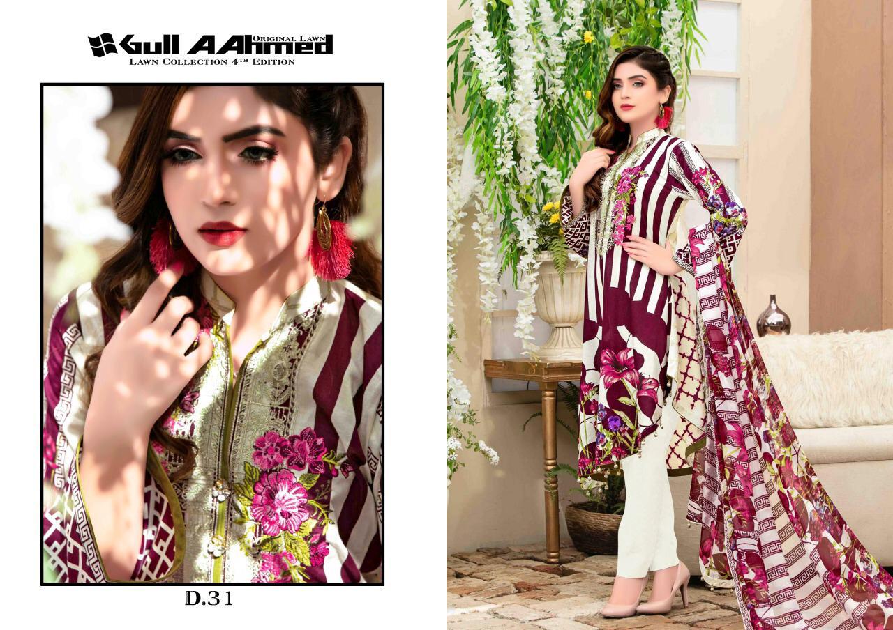 Gulahmed Vol 4  Lawn Dress Materials Wholesale Supplier Surat