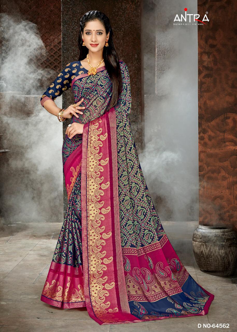 Maher 3 By Lifestyle Print Brasso Sarees Wholesale Supplier Gujarat