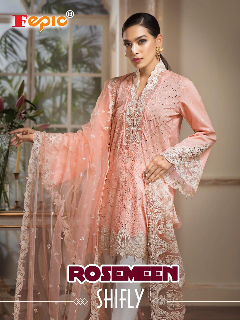 Rosemeen Shifly By Fepic Pakistani Suits Set And Single Wholesale Supplier Gujarat