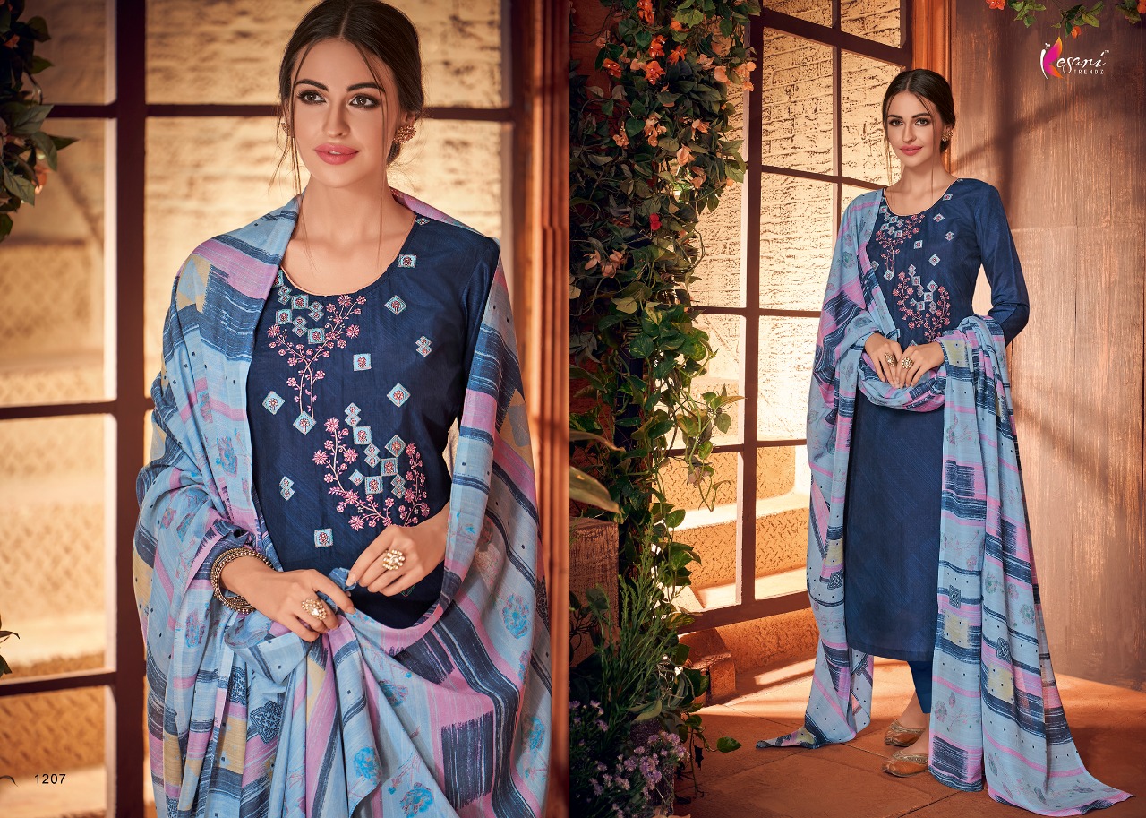 Muslin Vol 2 By Kesari Trendz Musline Silk Embroidered Dress Materials Wholesale Supplier Surat