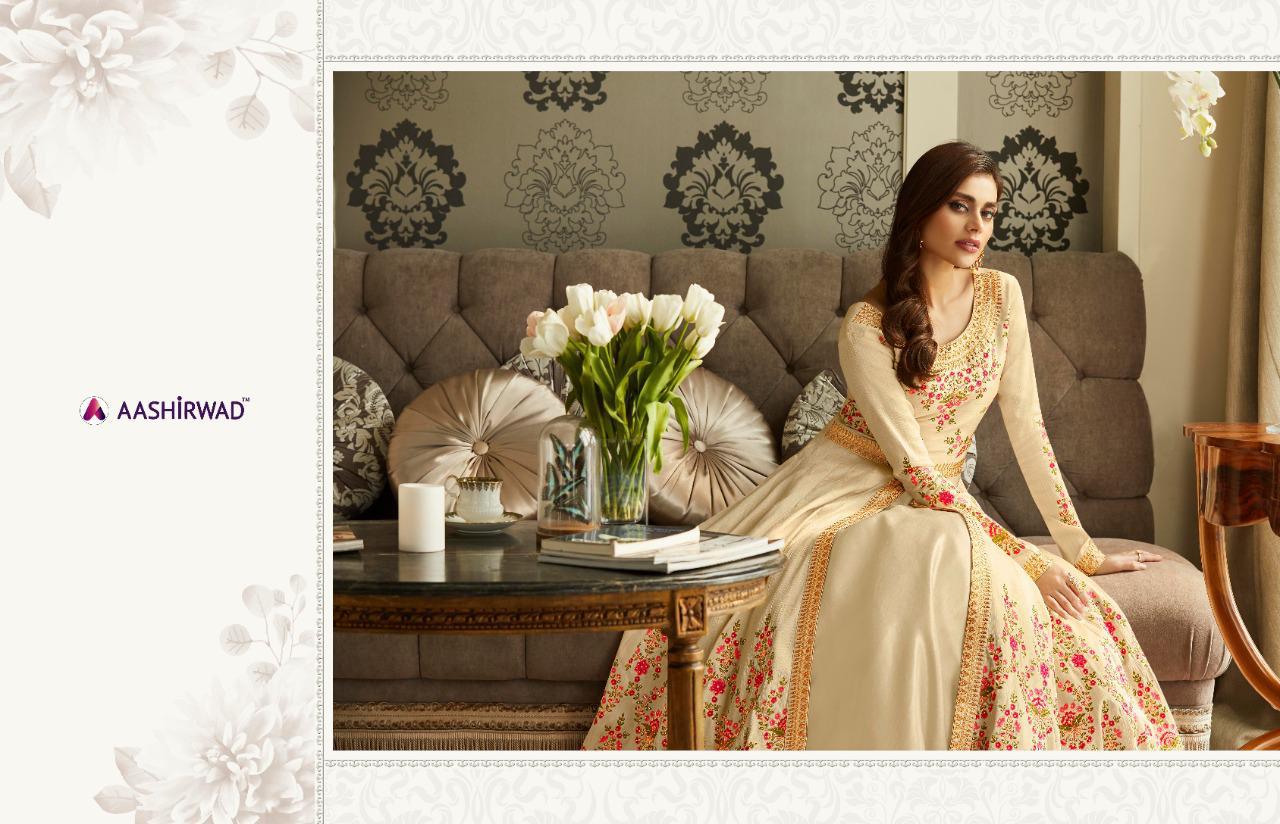 Queen By Aashirwad Series 7051 To 7053 Designer Party Wear Suits Wholesale Supplier Gujarat