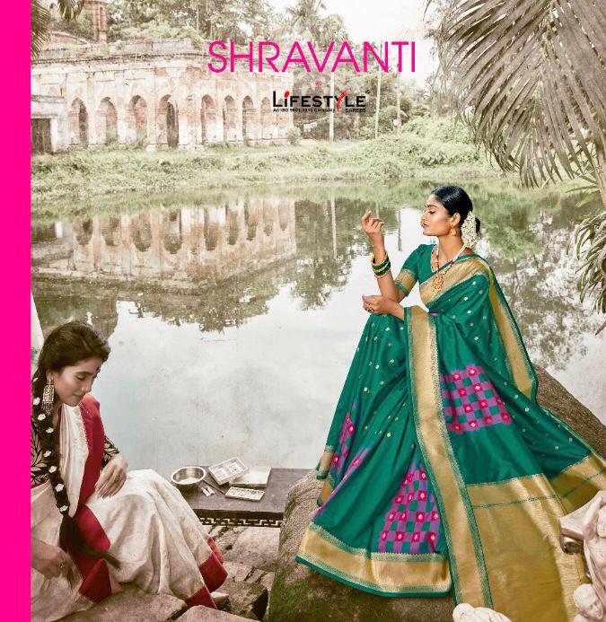Shravanti By Lifestyle Silk Designer Occasion Wear Sarees  Wholesale Supplier And Dealer India