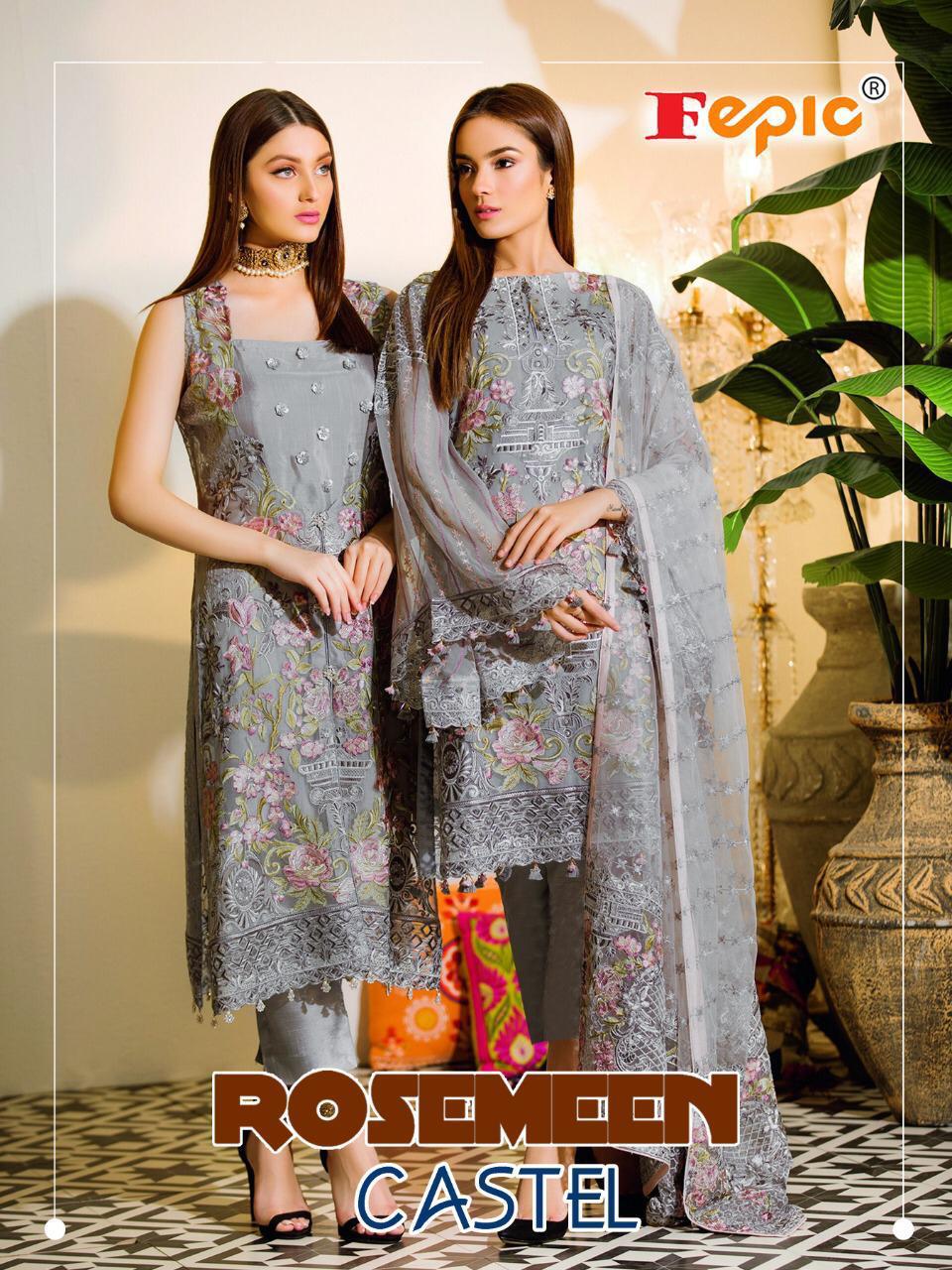 Rosemeen Castle By Fepic Series 63001 To 63004 Pakistani Suits Wholesale Set And Single Wholesale Su...