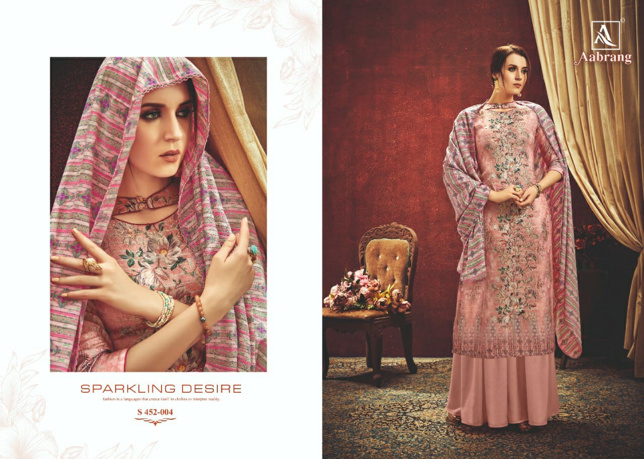 Aabrang By Alok Suits Pashmina Dress Materials Wholesale Supplier Surat