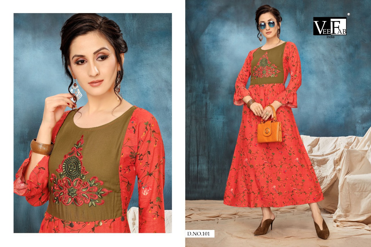 Riwaaj By Vee Fab India Designer Party Wear Kurtis Wholesale Supplier India