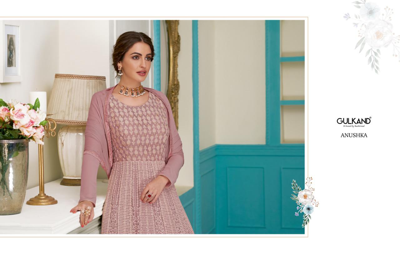 Anushka Lucknowi Special By Aashirwad Series 7081 To 7091 Designer Party Wear Suits Wholesale Suppli...