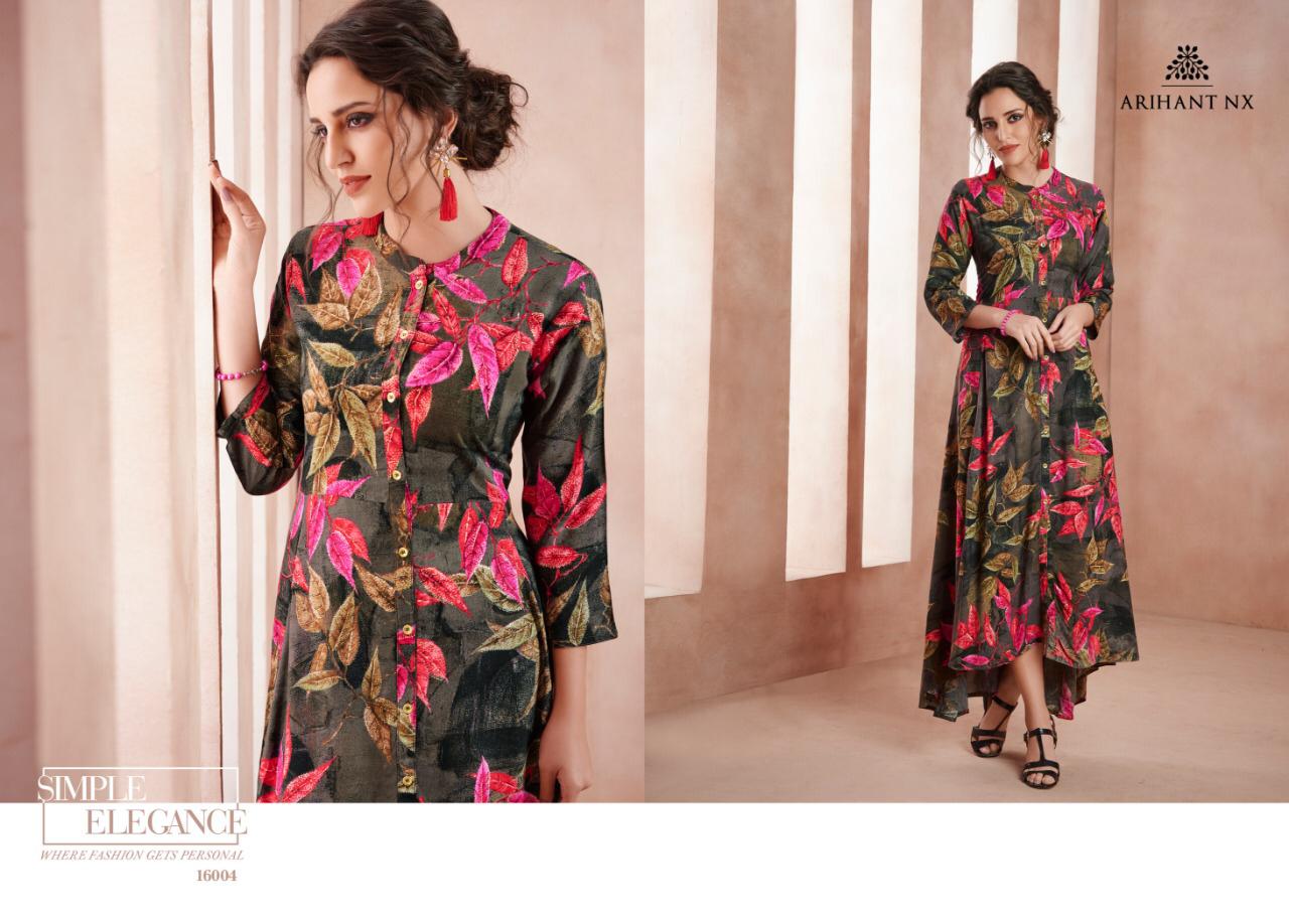 Bilss By Arihant Nx Series 16001 To 16005 Designer Kurtis Wholesale Supplier And Dealer Surat