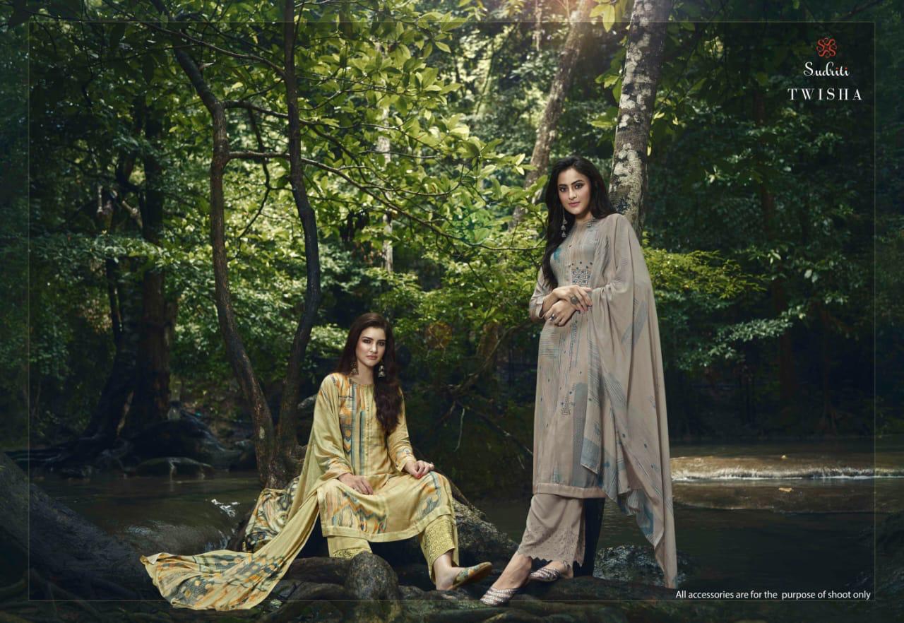 Twisha By Sudriti Pashmina Dress Materials Wholesale Supplier India
