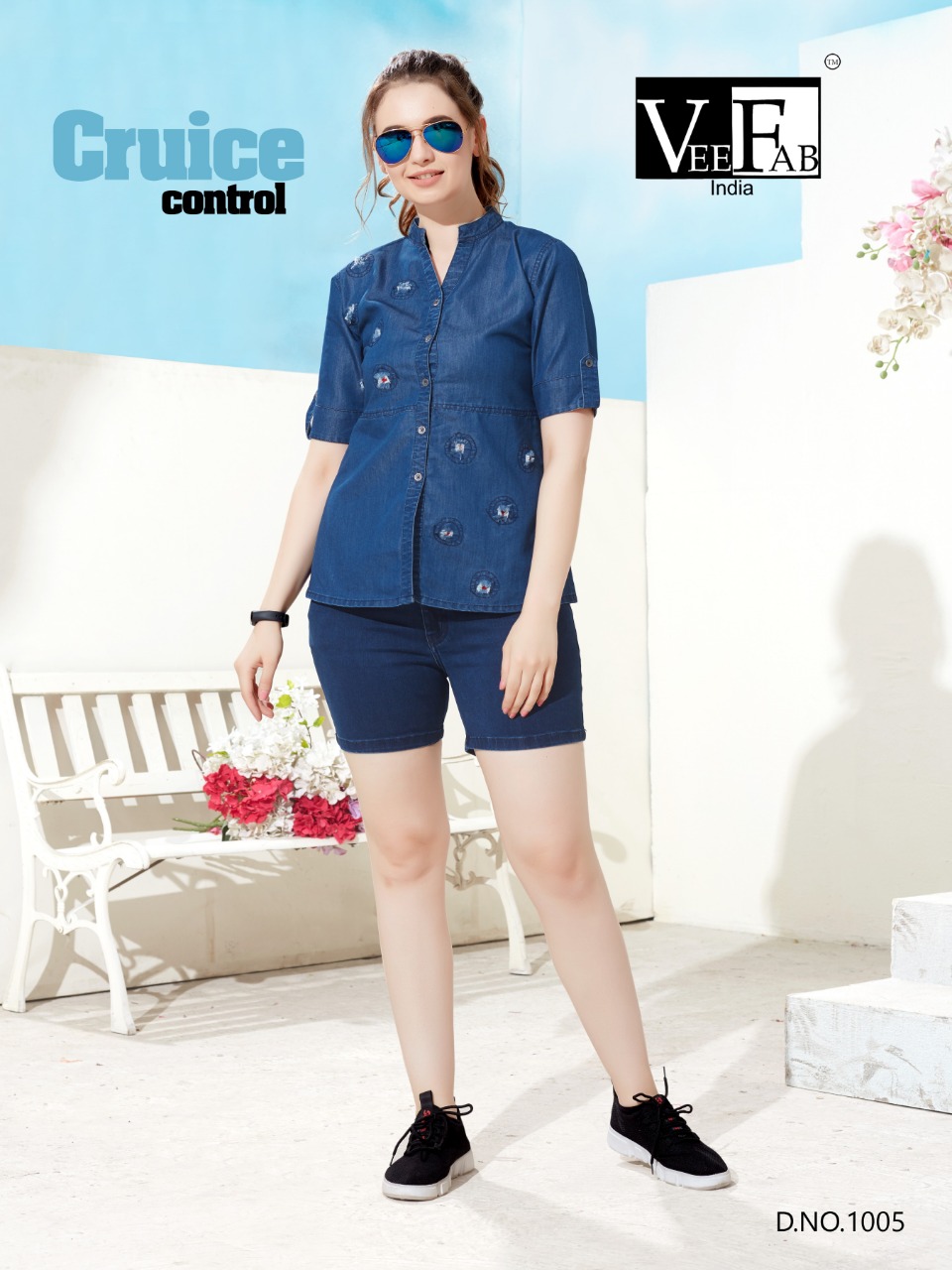 City Girl By  Vee Fab India Pure Denim Tops Wholesale Supplier And Trader Surat