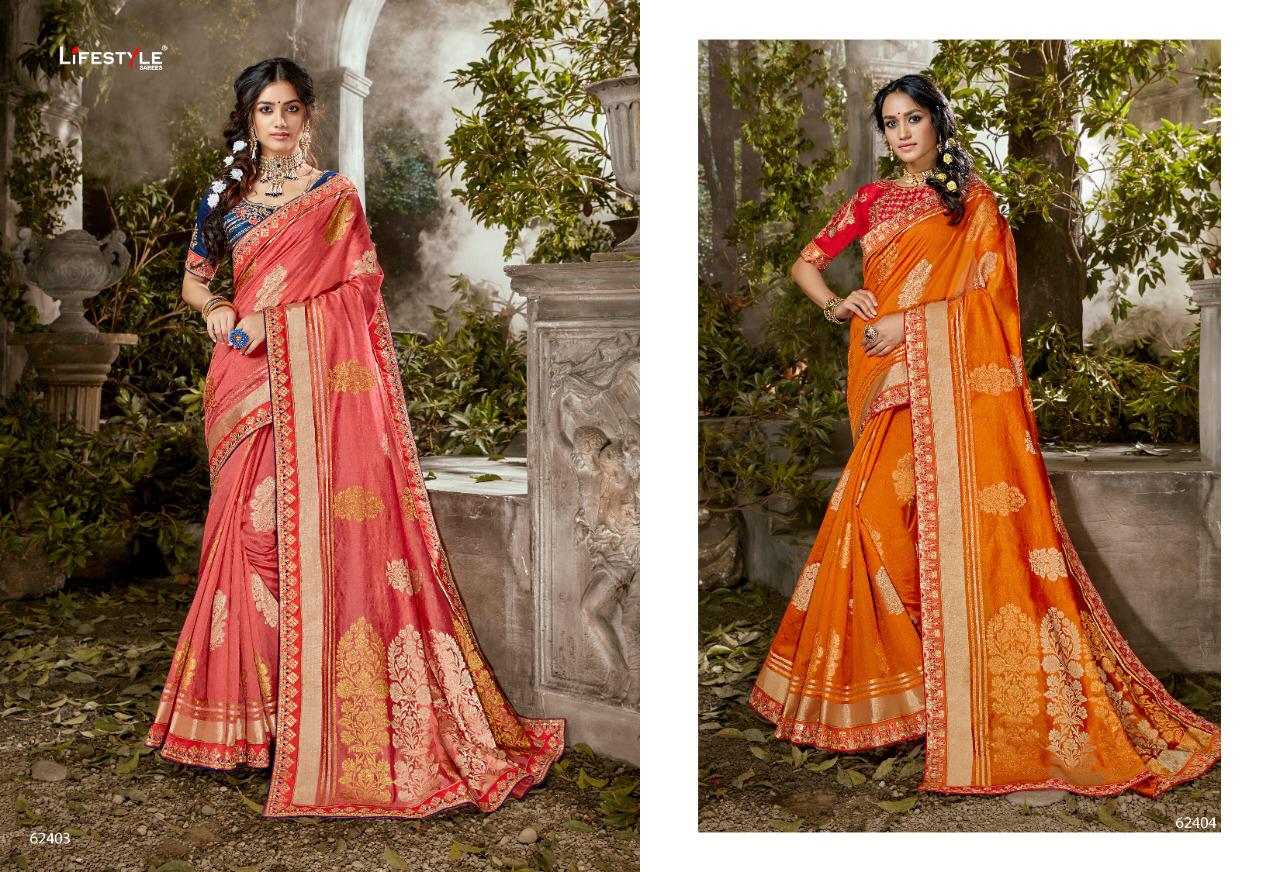 Roopvati By Lifestyle Series 62401 To 62406 Silk Sarees Wholesale Supplier And Trader Surat