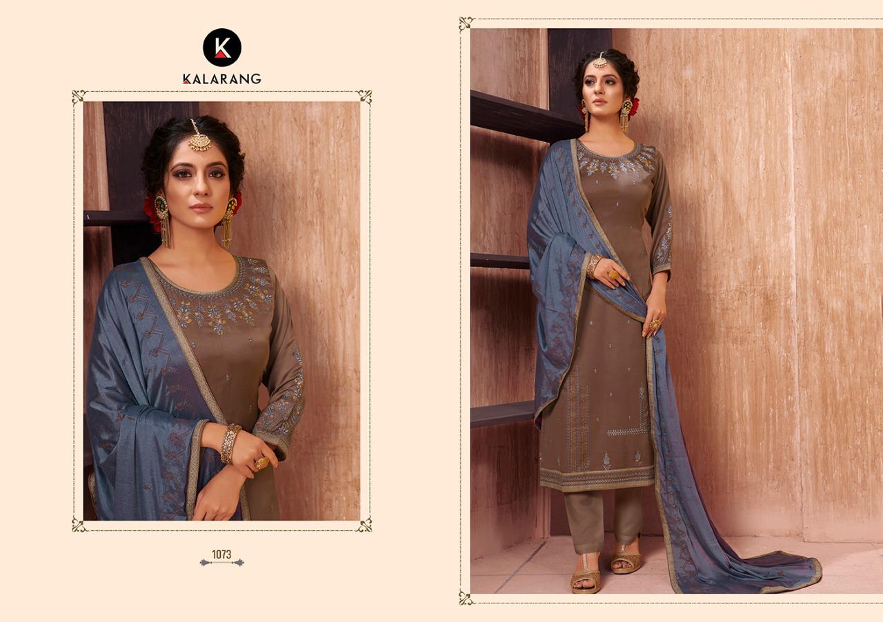 Alvira Vol 2 By Kalarang Silk Designer Dress Materials Wholesale Supplier Surat