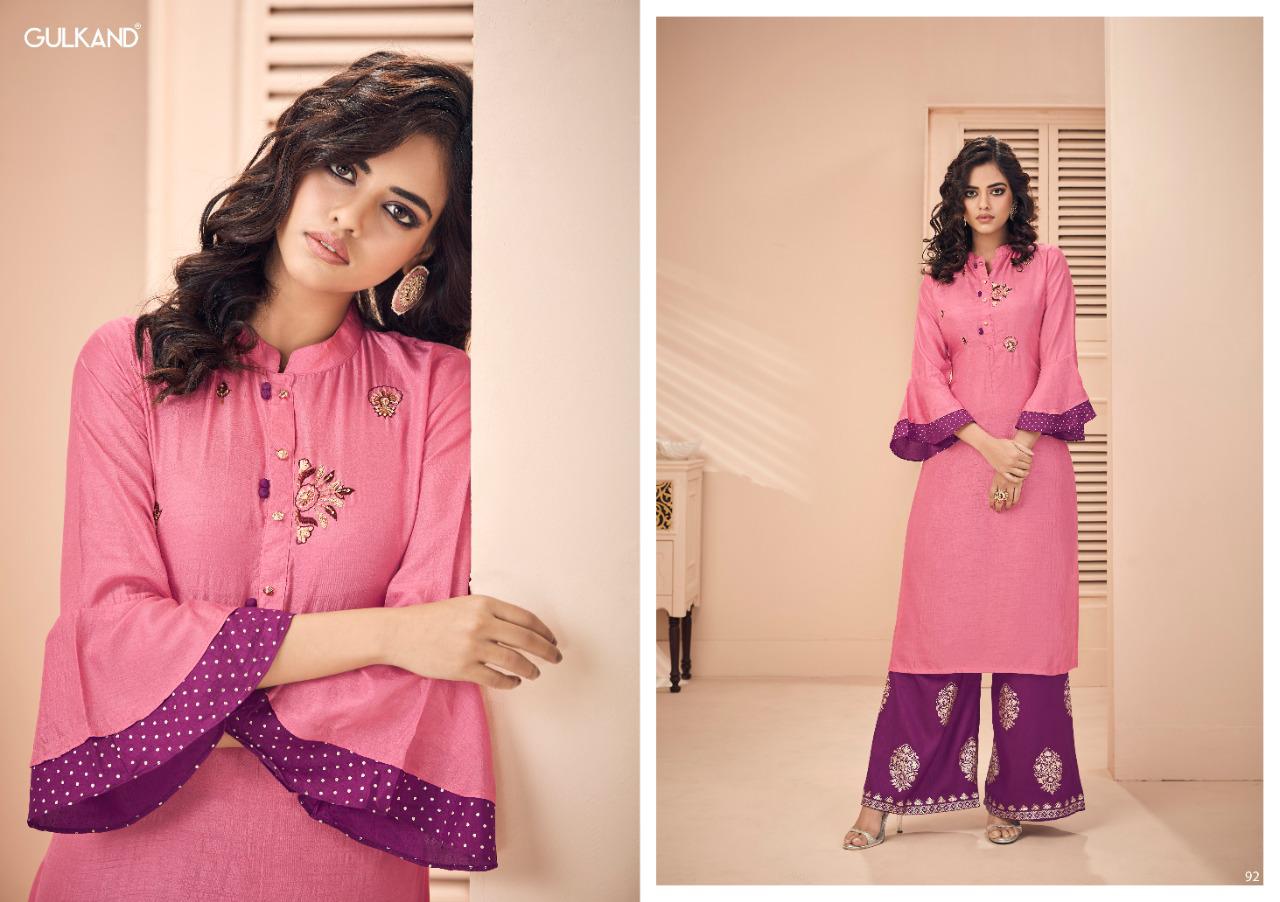 Mirror By Gulkand Designer Kurtis With Plazzo Wholesale Supplier Surat