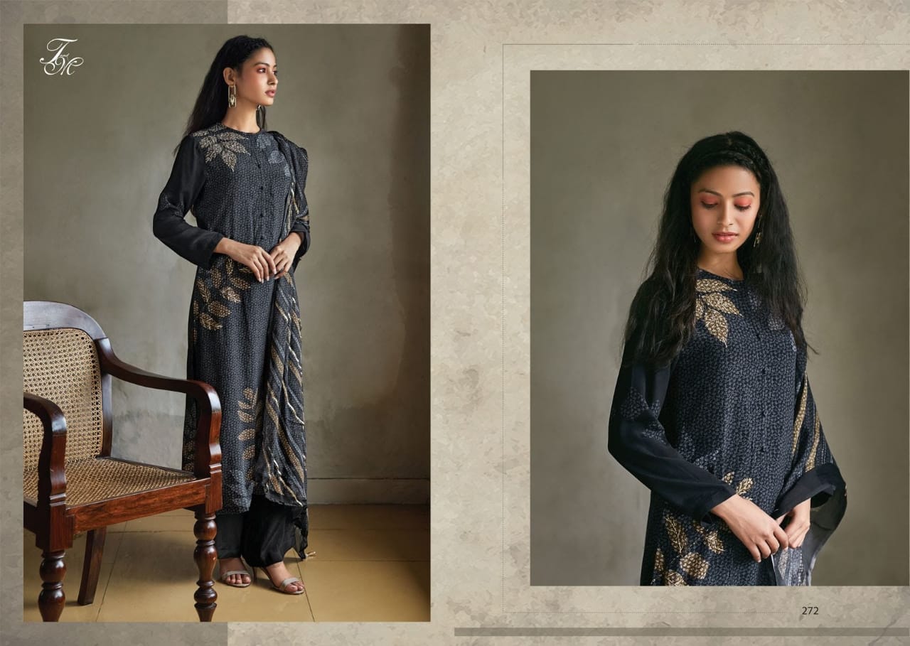 Knots By T And M Crape Digital Printed Suits Wholesale Supplier Gujarat