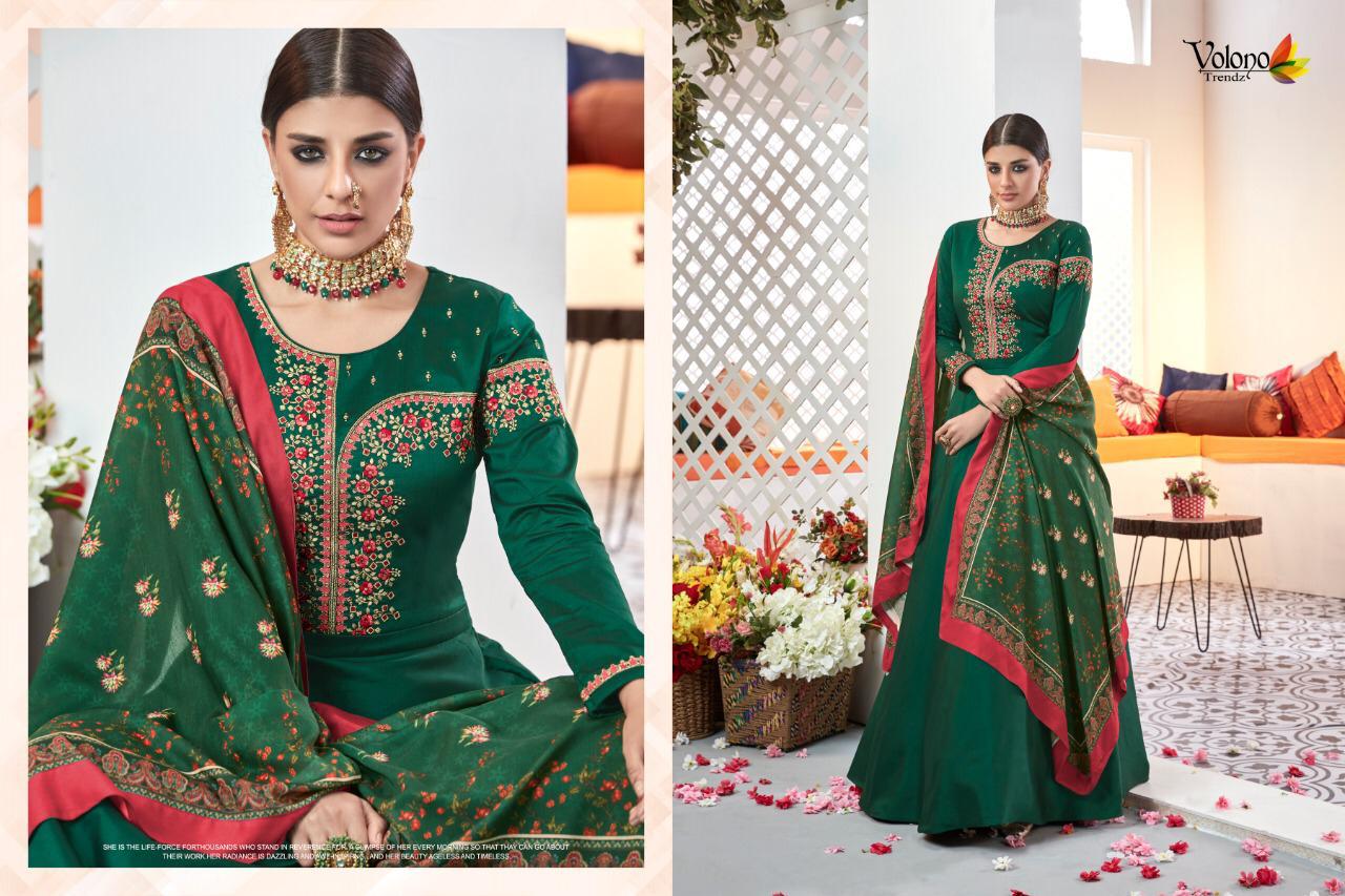 Poshak Vol 1 By Volono Trendz Series 1001 To 1006 Designer Party Wear Suits Set And Single Wholesale...