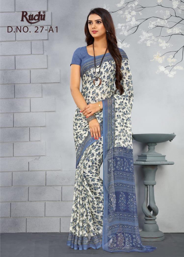 Super Kesar Chiffon Poster 27 By Ruchi Sarees Chiffon Sarees Collection Wholesale Supplier And Deale...